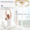 71I6aW8aOtL._AC_SL1500_.jpg windphoto 22" Ceiling Fans with Lights and Remote, Fandelier Gold | 3CCT, 6 Speeds, Dimmable Low Profile, Flush Mount Ceiling Fan, Timer, Reversible, Memory, Bedroom, Living Room, Kitchen