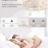 71IHSqDsvHL._AC_SL1500_.jpg windphoto 23" Caged Farmhouse Ceiling Fan with Light, Flush Mount, White Gold | Remote&APP Control, Large Low Profile, Rustic Fandaliers, Industrial Bladeless Enclosed, Powerful Motor for Bedroom, Kitchen