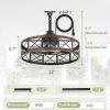 71IJztzuPVL._AC_SL1500_.jpg windphoto 22" Outdoor Ceiling Fan No Light, Wet Rated Gazebo Fan | IP65 Waterproof, Plug in Outdoor Fan, 4Timer, 6-Speed Reversible Motor, with Hanging Hook, Caged, for Patio, Porch, Pergola