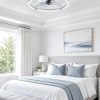 windphoto 24" Low Profile Ceiling Fans with Lights, Remote/APP Control, Grey | Wider Airflow, Stepless Dimmable LED, Quiet Reversible DC Motor, 6 Speeds, 3CCT, Timer, Bedroom, Living Room, Kitchen