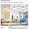 71JftFw1MvL._AC_SL1500_.jpg windphoto 60 Inch Flush Mount Ceiling Fans with Lights, Remote & APP Control | 3CCT,Stepless Dimmable,Memory Function,Timer,6-speed,Reversible Blade, Quiet DC Motor, Damp-Rated, Living Room, Covered Patio