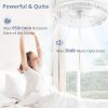 71KRE8-tfML._AC_SL1500_.jpg windphoto 22" Ceiling Fans with Lights and Remote, Fandelier White | 3CCT, 6 Speeds, Dimmable Low Profile, Flush Mount Ceiling Fan, Timer, Reversible, Memory, Bedroom, Living Room, Kitchen
