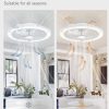 71KgKnHZIgL._AC_SL1500_.jpg windphoto 20" Low Profile Bladeless Ceiling Fan with RGB, Remote&APP, White | Flush Mount, 6 Speed Adjustable, 3000-6000K Dimmable LED, Modern Enclosed Fandelier with Timming, Bedroom, Kids Room