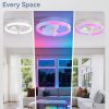 71LDU1Rq7kL._AC_SL1500_.jpg windphoto Ceiling Fan with Light,20inch Low Profile Fandelier with Remote RGB | RGB,6 Speeds, Reversible DC Motor, Dimmable Flush Mount Fan Light, Modern fans for Bedroom