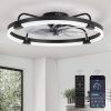 71MwZMmOEAL._AC_SL1500_.jpg windphoto 20 Inch and 24 Inch Ceiling Fans with Lights and Remote, 3000-6000K Dimmable Modern Flush Mount LED Fan Light, 6 Wind Speeds, Black Fandelier Ceiling Fans for Bedroom