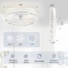 71MxmuGtU8L._AC_SL1500_.jpg windphoto 22" Ceiling Fans with Lights and Remote, Fandelier White | 3CCT, 6 Speeds, Dimmable Low Profile, Flush Mount Ceiling Fan, Timer, Reversible, Memory, Bedroom, Living Room, Kitchen