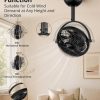 71N2hUwSN1L._AC_SL1500_.jpg windphoto 10" Small Wall Mount Fan with Remote Plug in Cord, Black | 6 Speed, Timing, Reversible, Adjustable Tilt, Indoor, Tabletop, Ceiling fan, Corner Fans, Basement Workshop Tool Room Garage
