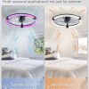 71NNejQvfHL._AC_SL1500_.jpg windphoto Ceiling Fan with Light,23inch Low Profile Fandelier with Remote RGB | RGB,6 Speeds, Reversible DC Motor, Dimmable Flush Mount Fan Light, Modern fans for Bedroom