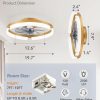 71NOpjQAvfL._AC_SL1500_.jpg windphoto 19.7" Ceiling Fans with Lights, Low Profile Fandelier for Bedroom | Flush Mount Fan Light, Stepless Dimmable, App/Remote Control, 3 CCT Led, 6 Speeds, Quiet Reversible DC Motor, Gold