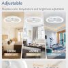 71O4gqweiYL._AC_SL1500_.jpg windphoto 20" Bladeless Ceiling Fan with Light, Enclosed Low Profile Flush Mount LED Fandelier with Remote Control