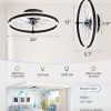 71OErGkIiaL._AC_SL1500_.jpg windphoto Ceiling Fans with Lights and Remote, 20'' Low Profile Ceiling Fan with Light, 3000-6000K Dimmable Fandelier Ceiling Fans, Modern Flush Mount Fan Light for Bedroom with 6 Wind Speeds- Black | 3000-6000K Dimmable LED, 6 Wind Speeds, Quiet Reversible DC Motor, Small Flush Mount Fandelier for Bedroom, Living Room
