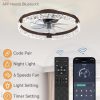 71OHdEvizIL._AC_SL1500_.jpg windphoto 20 Inch Low Profile Ceiling Fans with Lights and Remote, Fandelier Ceiling Fan Flush Mount, 3000K-6000K Dimmable LED Fan Light, Brown Modern Ceiling Fans with Lights for Bedroom | Flush Mount, Fandelier, 3000K-6000K, Dimmable LED, for Bedroom