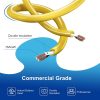 windphoto Construction String Lights 10 Bulbs Incl, 100W 10500LM 100Ft Construction Lights with 10 Medium Base Sockets, Linkable Temporary Lighting, Weatherproof Commercial-Grade Work Lights - UL Listed