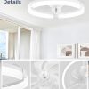 71OiHooR0L._AC_SL1500_.jpg windphoto 2 Pack 20" Ceiling Fans with Lights, Fandelier for Bedroom | Flush Mount Fan Light, Stepless Dimmable, App/Remote Control, 3 CCT Led, 6 Speeds, Quiet Reversible DC Motor, White