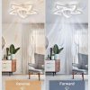 71PKiB-yI5L._AC_SL1500_.jpg windphoto Flower Fandalier Ceiling Fan with Light, Modern Low Profile Small | 27 Inch Flush Mount, 3000-6000K Dimmable LED, Remote&App Control, Quiet DC Motor, for Bedroom, Living Room, Indoor, Black
