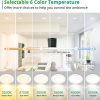 71QF2fH9eLL._AC_SL1500_.jpg windphoto 6 Inch 6CCT LED Recessed Ceiling Light with Junction Box, 24 Pack | 2500K-5000K Recessed Light Fixtures, 1100LM High Brightness, Dimmable Downlight, 12W Eqv 110W, IC Rated, ETL