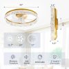 71QKwRoOUPL._AC_SL1500_.jpg windphoto 22" Ceiling Fans with Lights and Remote, Fandelier Gold | 3CCT, 6 Speeds, Dimmable Low Profile, Flush Mount Ceiling Fan, Timer, Reversible, Memory, Bedroom, Living Room, Kitchen