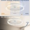 71QrvmITxL._AC_SL1500_.jpg windphoto 19.7" Low Profile Ceiling Fans with Lights, APP & Remote, White | Flush Mount, Dimmable LED, 3000-6000K, Fandelier, 6 Speeds, for Bedroom