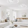 71RzYxmRvTL._AC_SL1500_.jpg windphoto 24'' Low Profile Ceiling Fans with Lights and Remote, White, 2 Pack | 3000-6000K Dimmable LED, 6 Wind Speeds, Quiet Reversible DC Motor, Small Flush Mount Fandelier for Bedroom, Living Room