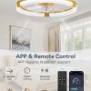 71SdBv1JbL._AC_SL1500_.jpg windphoto Ceiling Fan with Light 20" Low Profile Fandelier with Remote Gold | 6 Speeds, Reversible, Dimmable Flush Mount Fan Light, Modern Ceiling Fan with Lights for Bedroom Bladeless