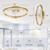 71TC8iOgXaL._AC_SL1500_.jpg windphoto 2 Pack 20" Modern Ceiling Fans with Lights and Remote, Gold | Fandelier, Dimmable Low Profile, Flush Mount, Stepless Color Temperature Change, 6 Speeds, Bedroom, Living Room, Kitchen