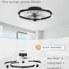 71THipusTDL._AC_SL1500_.jpg windphoto 20 Inch Low Profile Ceiling Fans with Lights and Remote, Fandelier Ceiling Fan Flush Mount, 3000K-6000K Dimmable LED Fan Light, Black Modern Ceiling Fans with Lights for Bedroom | Flush Mount, Fandelier, 3000K-6000K, Dimmable LED, for Bedroom