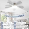 71TTtESxi7L._AC_SL1500_.jpg windphoto 42 Inch Flush Mount Ceiling Fans with Lights, Remote & APP Control | Bright Light, 3CCT, Dimmable, Memory Function, Timer, Reversible Blade, Quiet DC Motor, Damp-Rated, Bedroom, Covered Patio