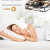 windphoto 23 Caged Flush Mount Square Ceiling Fans with Lights and Remote | 6 Speed and Reversible, Small Farmhouse Rustic Bladeless Ceiling Fan Low Profile for Bedroom, Kitchen, Dining Room