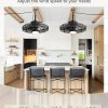 windphoto 20" Black IP65 Waterproof Outdoor Ceiling Fan with Light for Patios | APP&Remote Control,6-Speeds,3CCT Dimmable,Reverse DC Motor, Suitable for 10' x 12' Area,for Gazebo,Porch