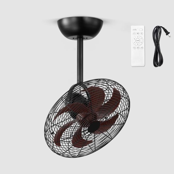 71ViZWAp3L._AC_SL1500_.jpg windphoto 16 Inch Small Wall Mount Fan and Remote with Plug in Cord, Walnut | 6 Speed, Adjustable Tilt, Timing, Reversible, Wall Mounted Fan, Indoor, Tabletop, Garage, Shop, Corner Gym, Bedroom, Office