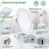 71WDQq-iIEL._AC_SL1500_.jpg windphoto 6 Inch 6CCT LED Recessed Ceiling Light with Junction Box, 24 Pack | 2500K-5000K Recessed Light Fixtures, 1100LM High Brightness, Dimmable Downlight, 12W Eqv 110W, IC Rated, ETL