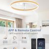 71WNCBV2iiL._AC_SL1500_.jpg windphoto Ceiling Fans with Lights and Remote, 20'' Low Profile Ceiling Fan with Light, 3000-6000K Dimmable Fandelier Ceiling Fans, Modern Flush Mount Fan Light for Bedroom with 6 Wind Speeds-Wood Grain | 3000-6000K Dimmable LED, 6 Wind Speeds, Quiet Reversible DC Motor, Small Flush Mount Fandelier for Bedroom, Living Room