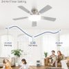 71WTqEk5bxL._AC_SL1500_.jpg windphoto 42 Inch Flush Mount Ceiling Fans with Lights, Remote & APP Control | Bright Light, 3CCT, Dimmable, Memory Function, Timer, Reversible Blade, Quiet DC Motor, Damp-Rated, Bedroom, Covered Patio