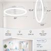 71Xa-H5ettL._AC_SL1500_.jpg windphoto 23" Ceiling Fans with Lights and Remote for Bedroom, White | Low Profile Fan Light, 3000K-6000K Stepless Dimmable Fandelier, 6 Speed, Reversible DC Motor, APP & Remote Control, Low Noice