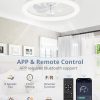 71XhWG4GrLL._AC_SL1500_.jpg windphoto 2 Pack 20" Ceiling Fans with Lights and Remote for Bedroom, White | Low Profile Fan Light, 3000K-6000K Stepless Dimmable Fandelier, 6 Speed, Reversible DC Motor, APP & Remote Control, Low Noice