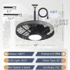 71YLGsPdUxL._AC_SL1500_.jpg windphoto 20 Outdoor Ceiling Fans with Light,Gazebo Fan with Hanging Hook | IP65 Waterproof,Outdoor Fan, App Control, 3CCT, Dimmable,6 Speeds, Caged, Plug in, for Patio, Porch, Pergola,Canopy, Gray