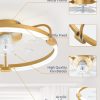71YPTbCU0L._AC_SL1500_.jpg windphoto 20" Ceiling Fans with Lights and Remote, Low Profile Led Fan Light | Flush Mount, Stepless Dimmable Fandelier, 6 Speeds, 3 CCT, Quiet Reversible DC Motor, 2H Timer, Bedroom, Living Room, Gold