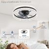71YWL0xdIL._AC_SL1500_.jpg windphoto 22" Low Profile Ceiling Fans with Lights, APP & Remote, Black | Flush Mount, Fandelier, 3000K-6000K, Dimmable LED, for Bedroom