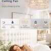 71Z3zLp4xFL._AC_SL1500_.jpg windphoto 20in Caged Low Profile Ceiling Fan Light with Remote White Gold | Flush Mount, Farmhouse, Bladeless Enclosed Fandelier, Small, 6 Speed, Quiet Powerful DC, Bedroom, Kitchen, Living Room,