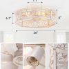 71ZrHSOfRlL._AC_SL1500_.jpg windphoto 20 inch Fandelier Caged Ceiling Fan with Light, Bladeless Ceiling Fan with Remote, Farmhouse Fan Lights Ceiling Fixtures for Kitchen, Bedroom, Outdoor(6 Speed, Timing)
