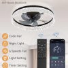 71aFgONLTOL._AC_SL1500_.jpg windphoto 22" Low Profile Ceiling Fans with Lights, APP & Remote, Black | Flush Mount, Fandelier, 3000K-6000K, Dimmable LED, for Bedroom