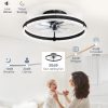 71aXx-r-MQL._AC_SL1500_.jpg windphoto Ceiling Fans with Lights and Remote, 20'' Low Profile Ceiling Fan with Light, 3000-6000K Dimmable Fandelier Ceiling Fans, Modern Flush Mount Fan Light for Bedroom with 6 Wind Speeds- Black | 3000-6000K Dimmable LED, 6 Wind Speeds, Quiet Reversible DC Motor, Small Flush Mount Fandelier for Bedroom, Living Room