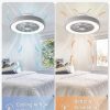 71ai5Aj3ZxL._AC_SL1500_.jpg windphoto 20 Inch Low Profile Bladeless LED Ceiling Fan Light, Grey RGB | Flush Mount, Modern, 6 Speed Adjustable, 3000-6000K Dimmable, 3000LM, Indoor Bedroom Living Room, Remote/APP Control