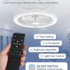 71bbpcA-uL._AC_SL1500_.jpg windphoto 20" Bladeless Ceiling Fan with Light, Enclosed Low Profile Flush Mount LED Fandelier with Remote Control