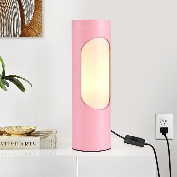 71cl44tqo7L._AC_SL1500_.jpg windphoto Pink Kosher Shabbos Table Lamp, T10 Bulb Included | Shabbat Light, Nightlight Function, 400LM Brightness, 4W Eqv 40W, Warm Light, Living Room, Bedroom, Home Decor