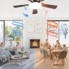 71d4L0sDHcL._AC_SL1500_.jpg windphoto 42 Inch Flush Mount Ceiling Fans with Lights, Remote & APP Control | Bright Light, 3CCT, Dimmable, Memory Function, Timer, Reversible Blade, Quiet DC Motor, Damp-Rated, Bedroom, Covered Patio