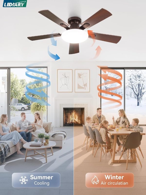71d4L0sDHcL._AC_SL1500_.jpg windphoto 42 Inch Flush Mount Ceiling Fans with Lights, Remote & APP Control | Bright Light, 3CCT, Dimmable, Memory Function, Timer, Reversible Blade, Quiet DC Motor, Damp-Rated, Bedroom, Covered Patio