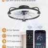71d71YEy6mL._AC_SL1500_.jpg 2 Pack 20'' Low Profile Ceiling Fan with Light, 3000-6000K Dimmable Fandelier LED Fan Light, 6 Wind Speeds, Modern Flush Mount Ceiling Fan for Bedroom