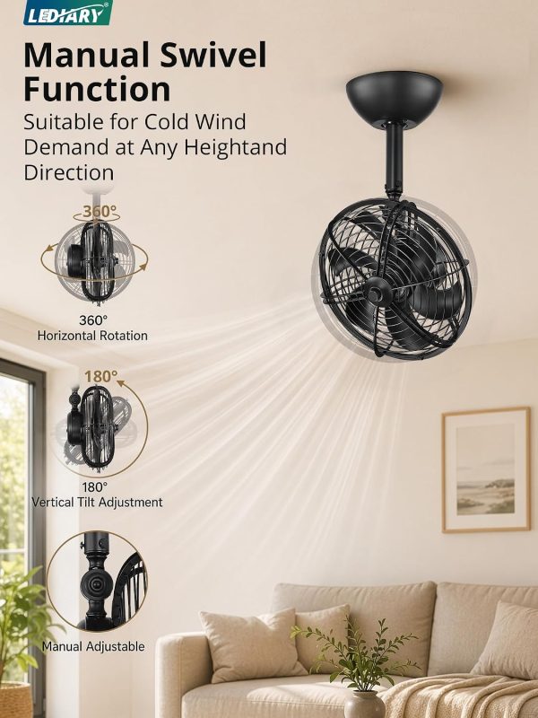 71de-hsTZL._AC_SL1500_.jpg windphoto 10 Inch Small Wall Mounted Fan with Remote Plug in Cord, Black | 6 Speed, Timing, Reversible, Adjustable Tilt, Indoor, Tabletop, Ceiling fan, Corner Fans, for Bedroom Gym Office Garage