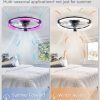 71dzbTPl8nL._AC_SL1500_.jpg windphoto Ceiling Fan with Light,20inch Low Profile Fandelier with Remote RGB | RGB,6 Speeds, Reversible DC Motor, Dimmable Flush Mount Fan Light, Modern fans for Bedroom